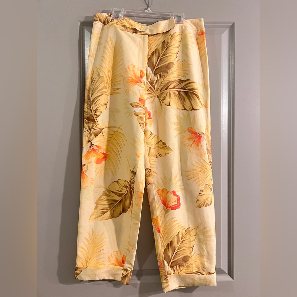 Talbots Collection Tropical Silk and Linen Blend Pants